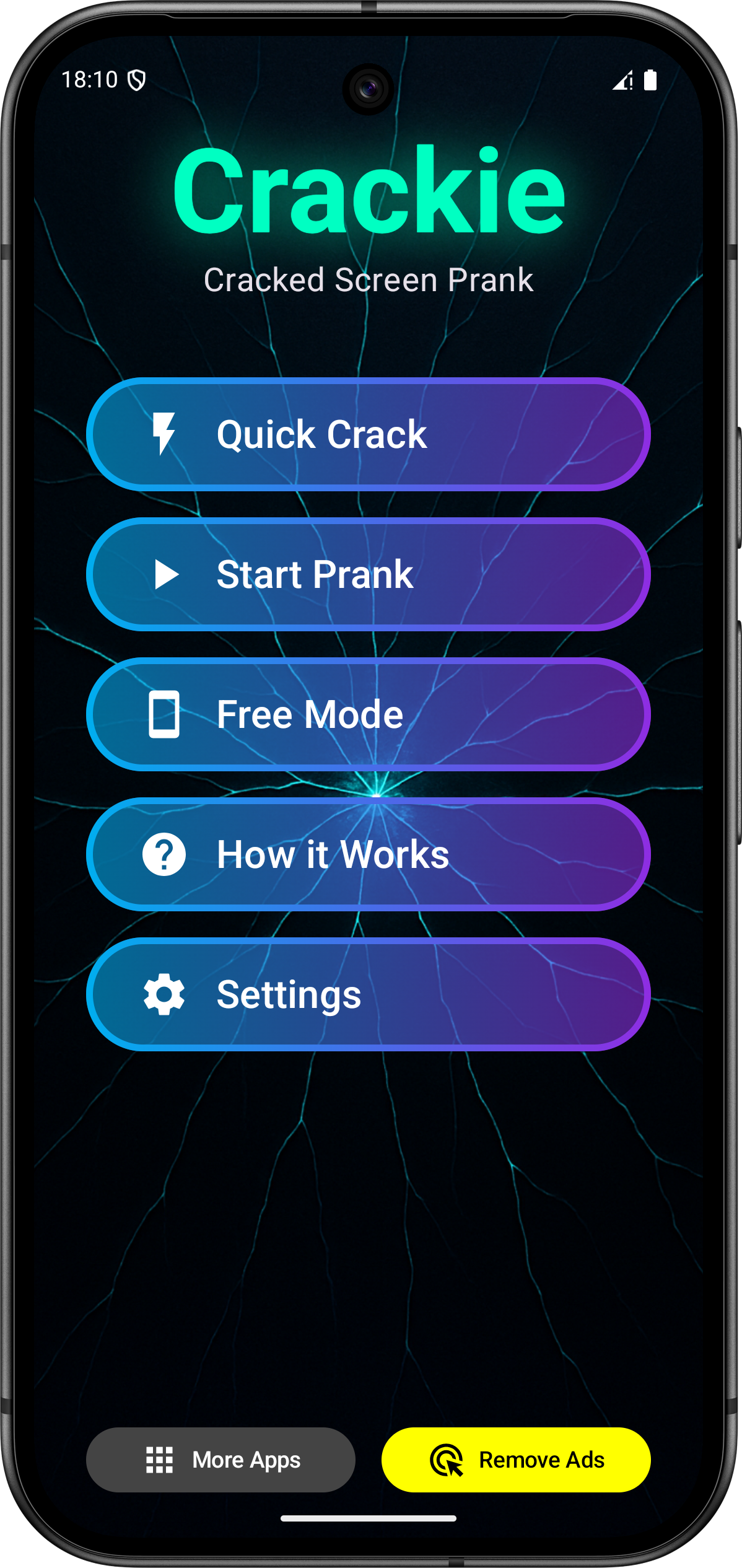 Crackie app screenshot 1